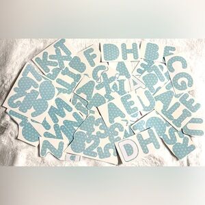 💜 Alphabet Letters & Numbers Sticker Cutouts
